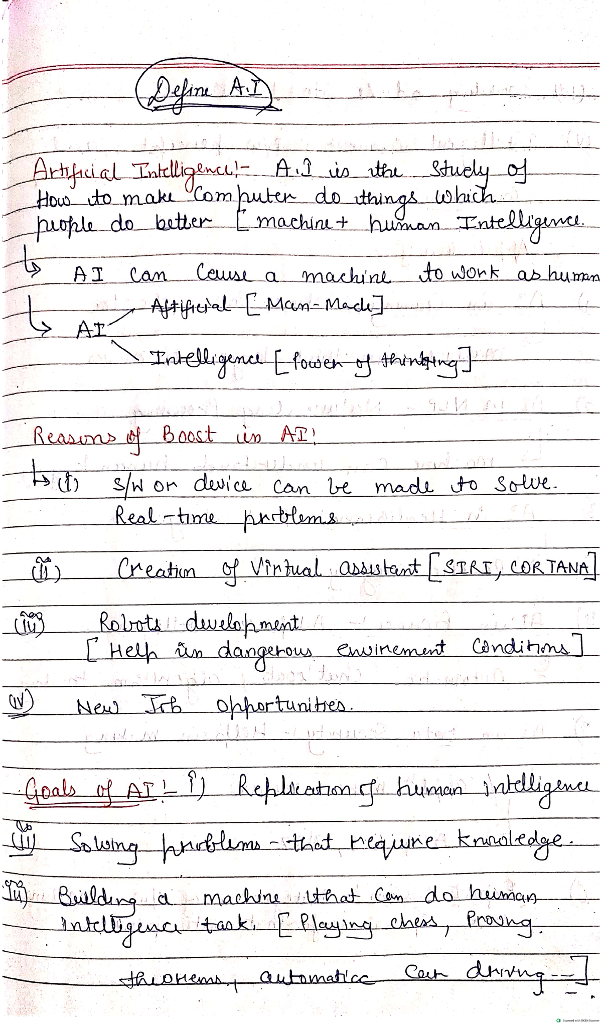 AI ECE-318T UNIT-1: Comprehensive Notes on Artificial Intelligence ...