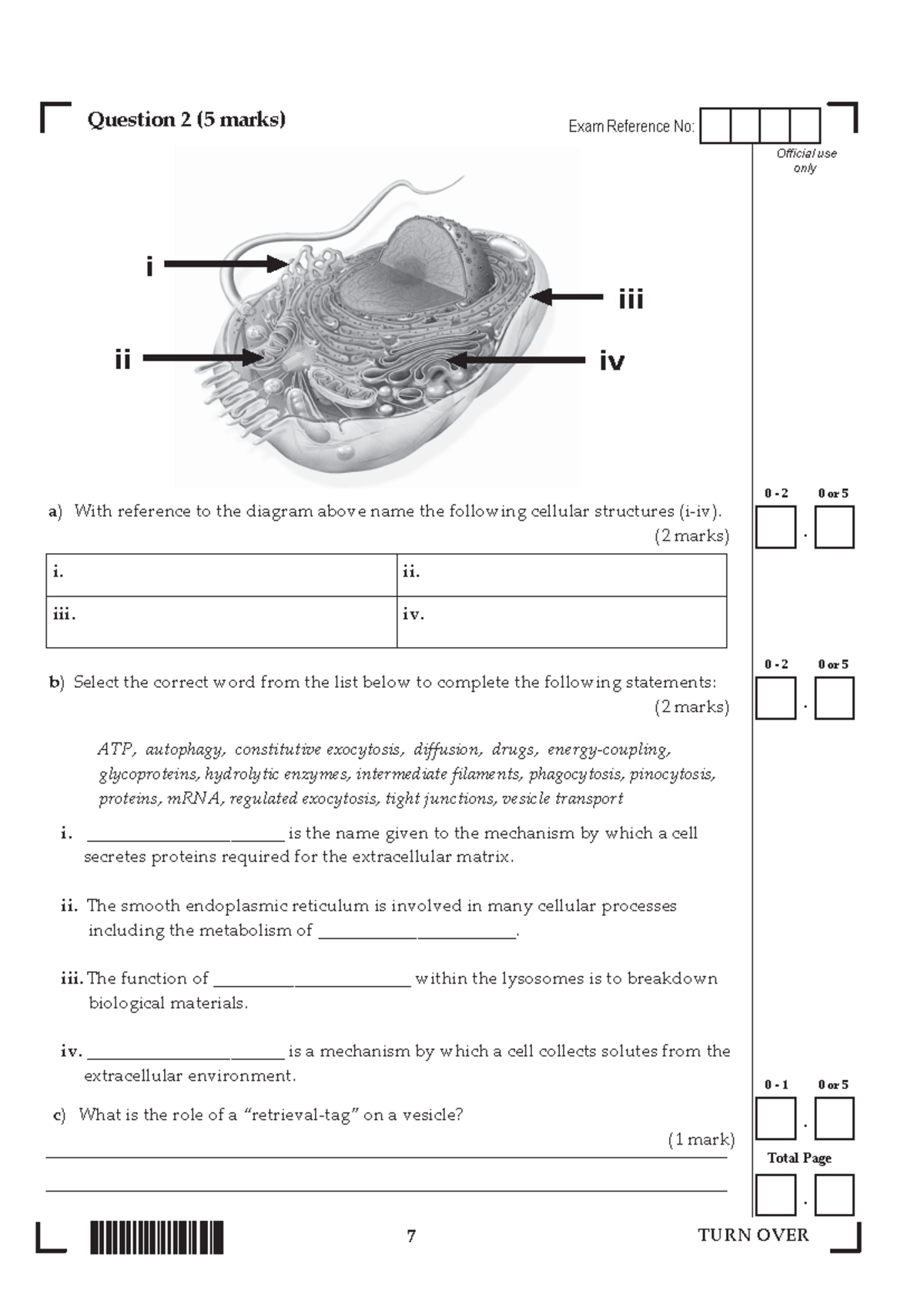 CELS191 Midterm Practice SAQ - Progress Test Review Notes - Studocu