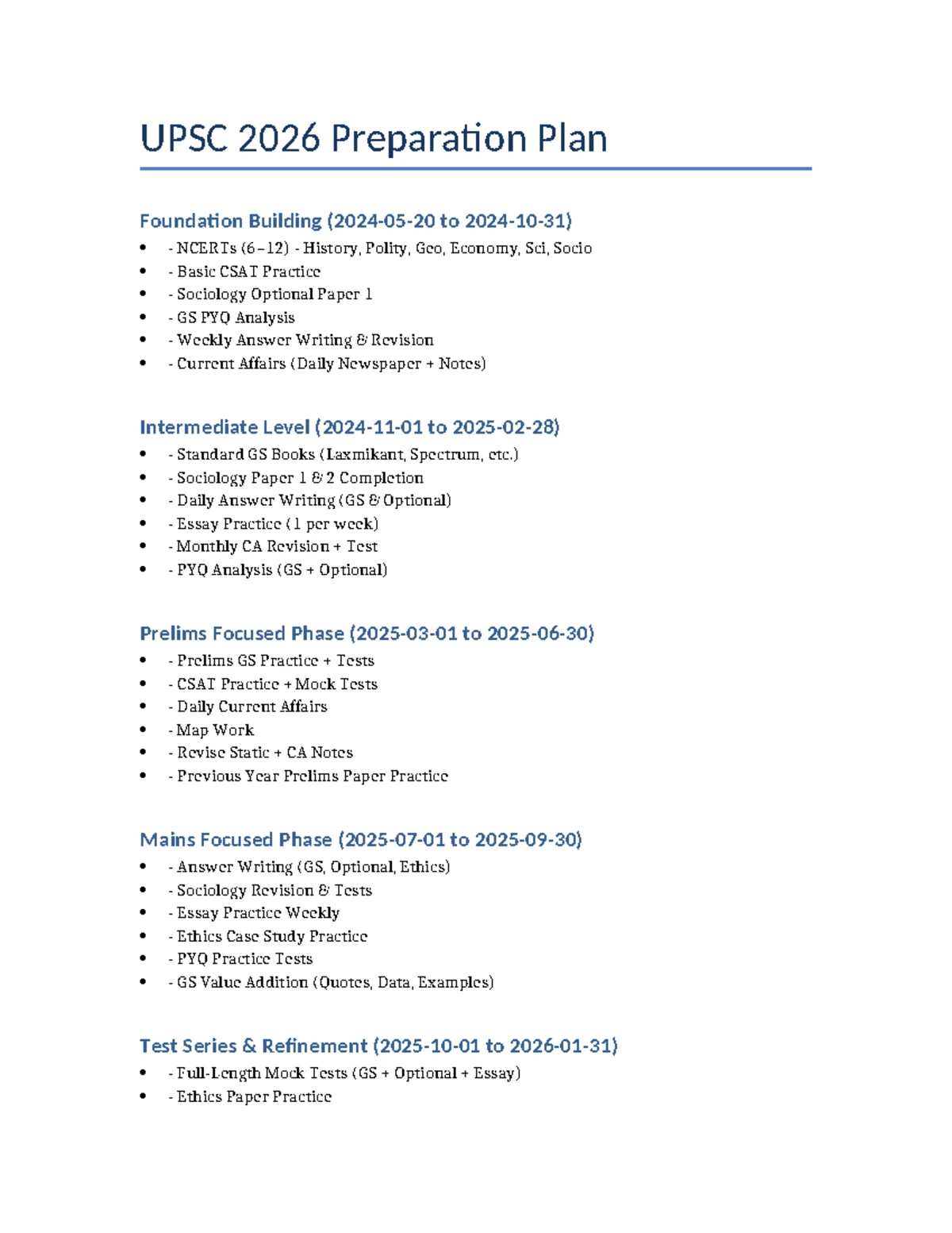 UPSC 2026 Prep: Comprehensive Plan for History, Polity, Geo & More ...