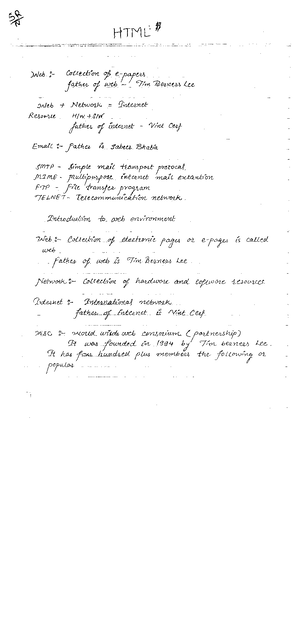 Java Script notes - Introduction to internet programming - What is ...