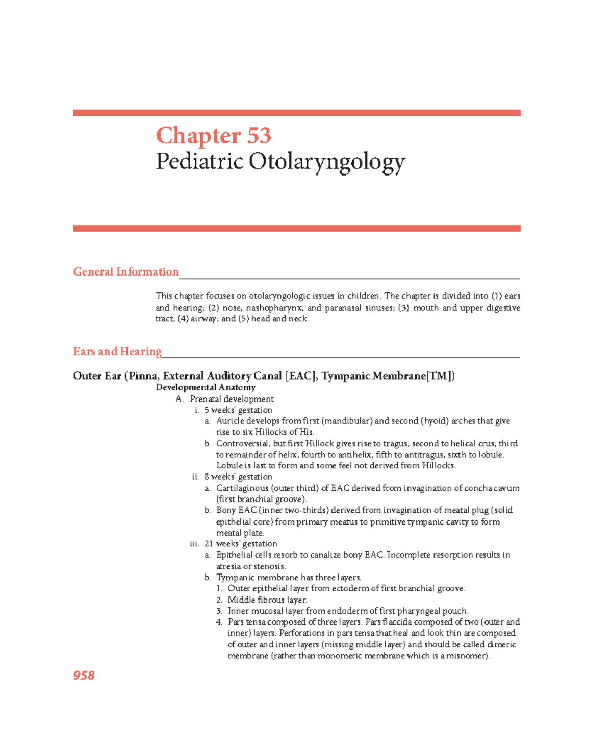 Chapter 53: Pediatric Otolaryngology Overview and Key Concepts - Studocu