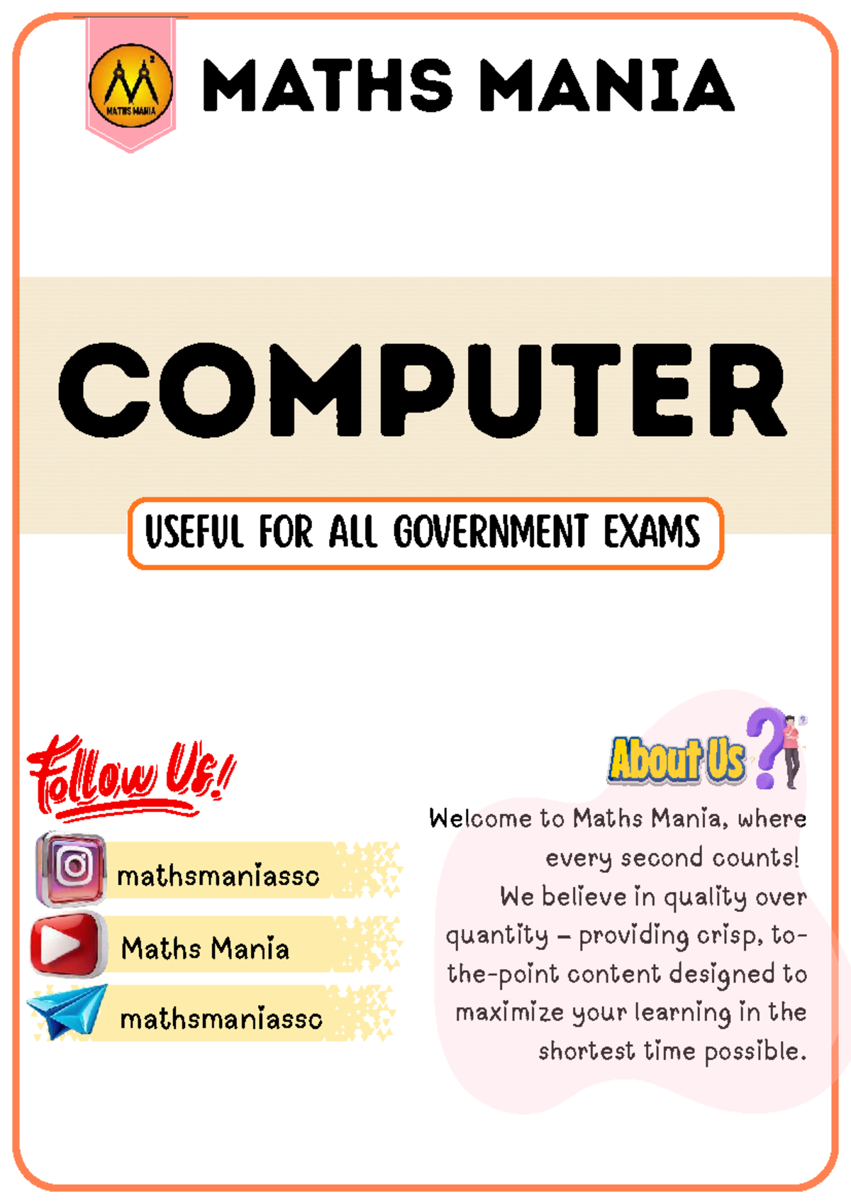 Computer Notes (MM) - Essential Guide for Government Exams - Studocu