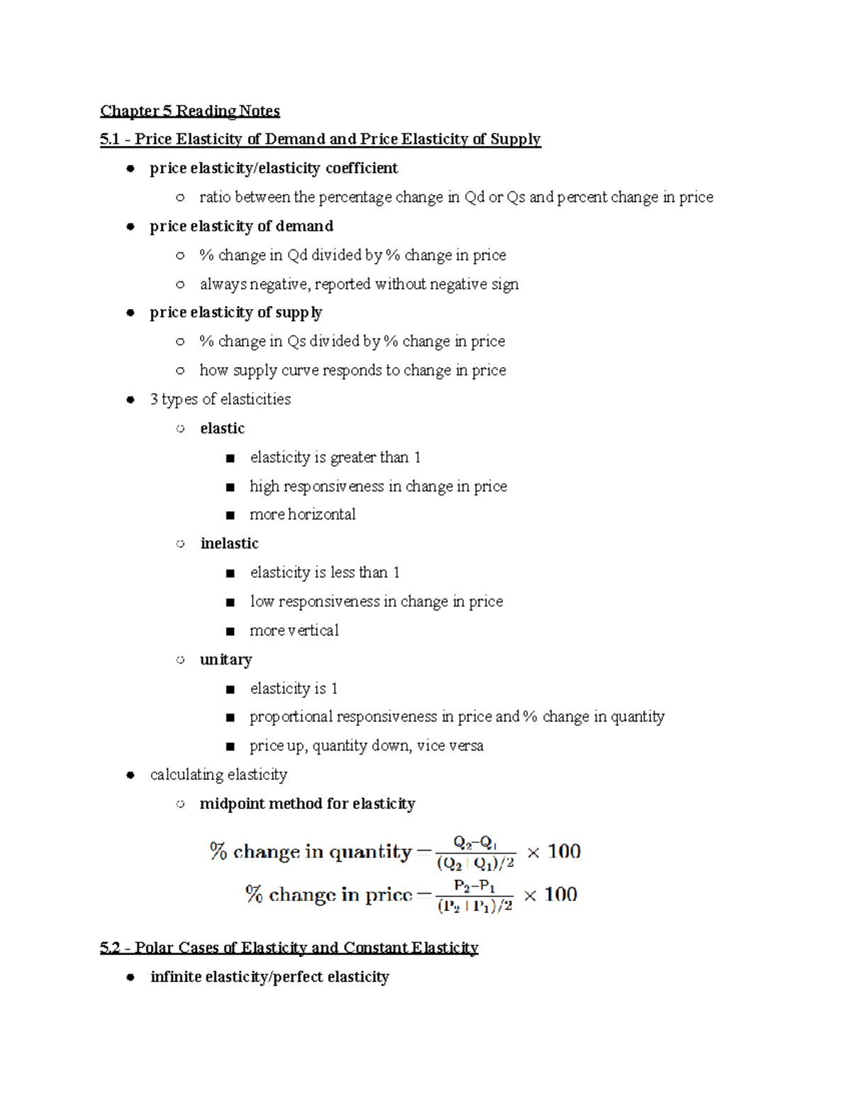 ECON 003 Chapter 5 Reading Notes: Understanding Price Elasticity - Studocu