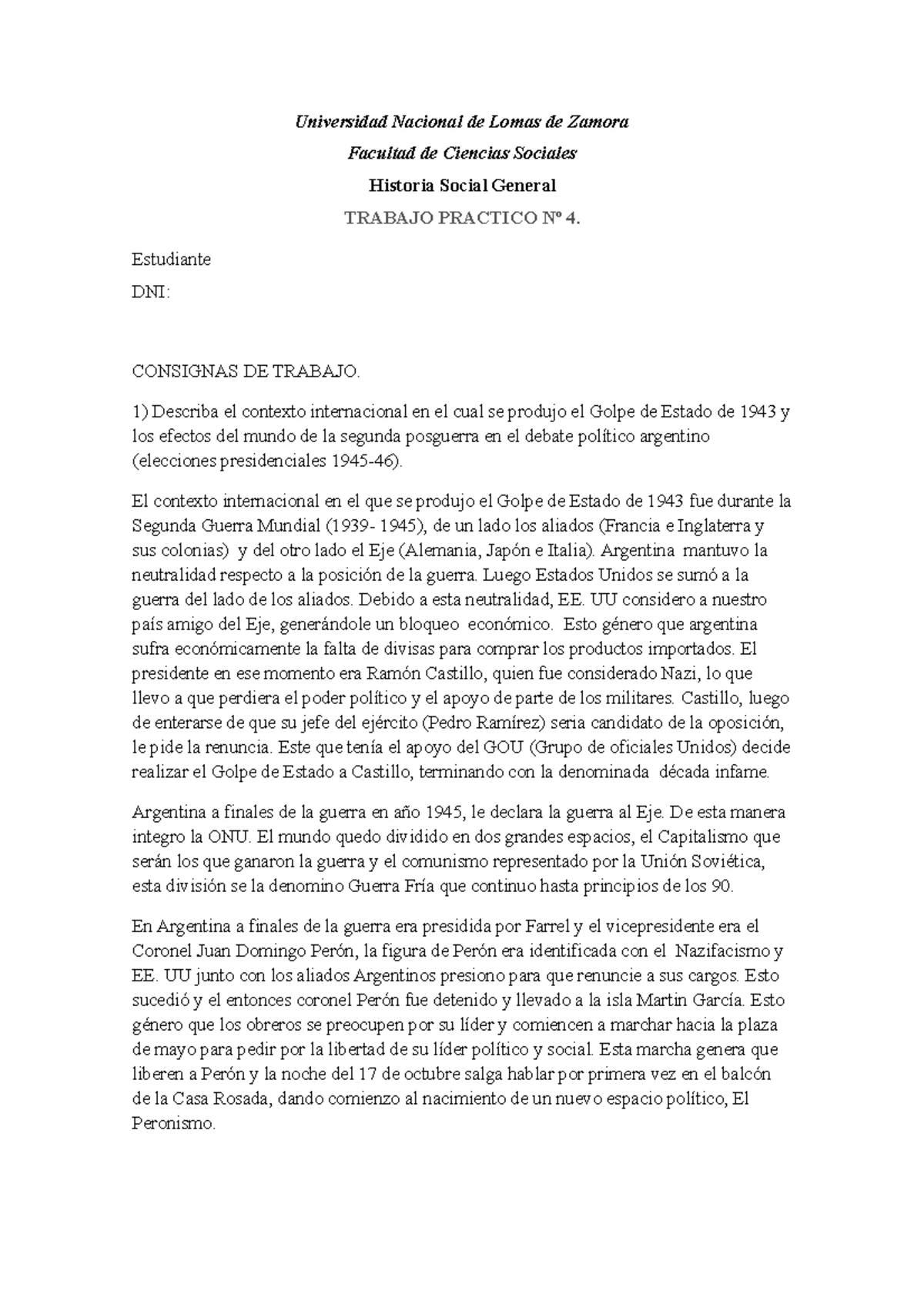 Historia social general Tp n°2: El auge de la industria petrolera en ...