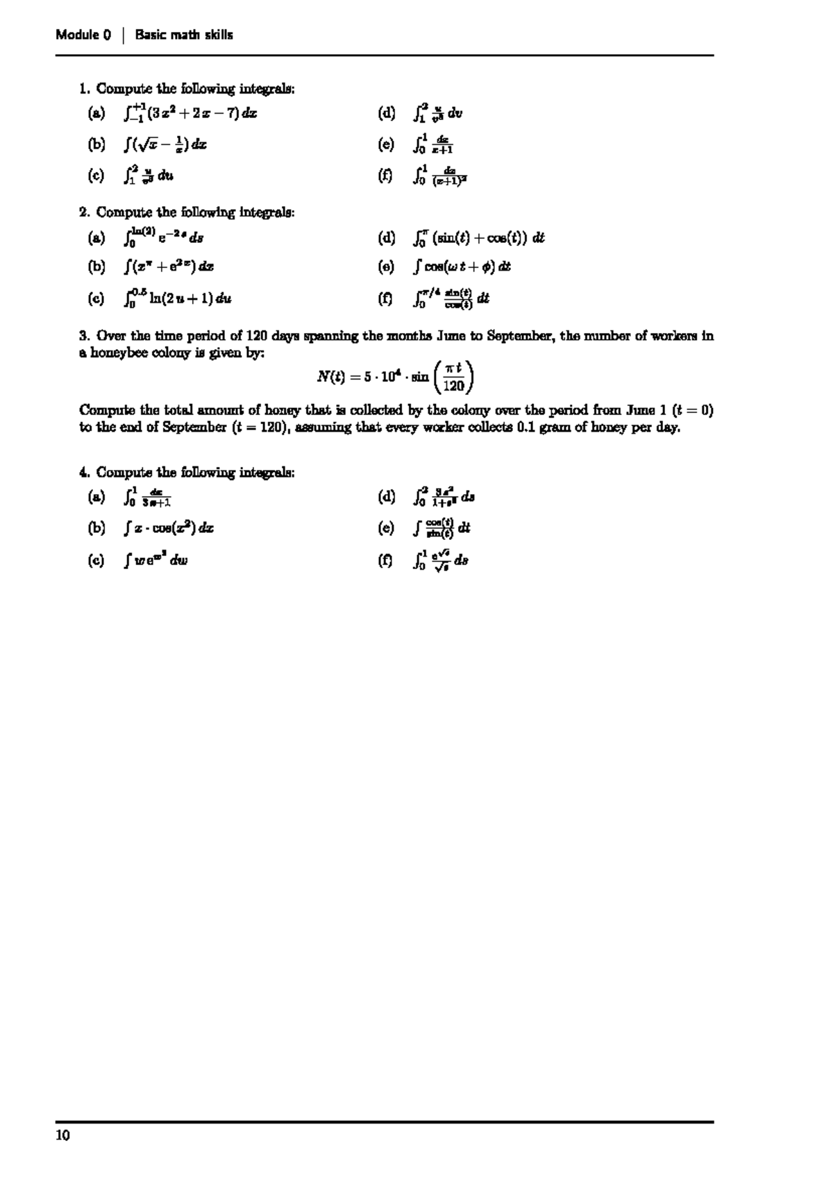 Resit Prep Handout 3 - Oefenopgaven T1: Basic Math Skills - Studeersnel