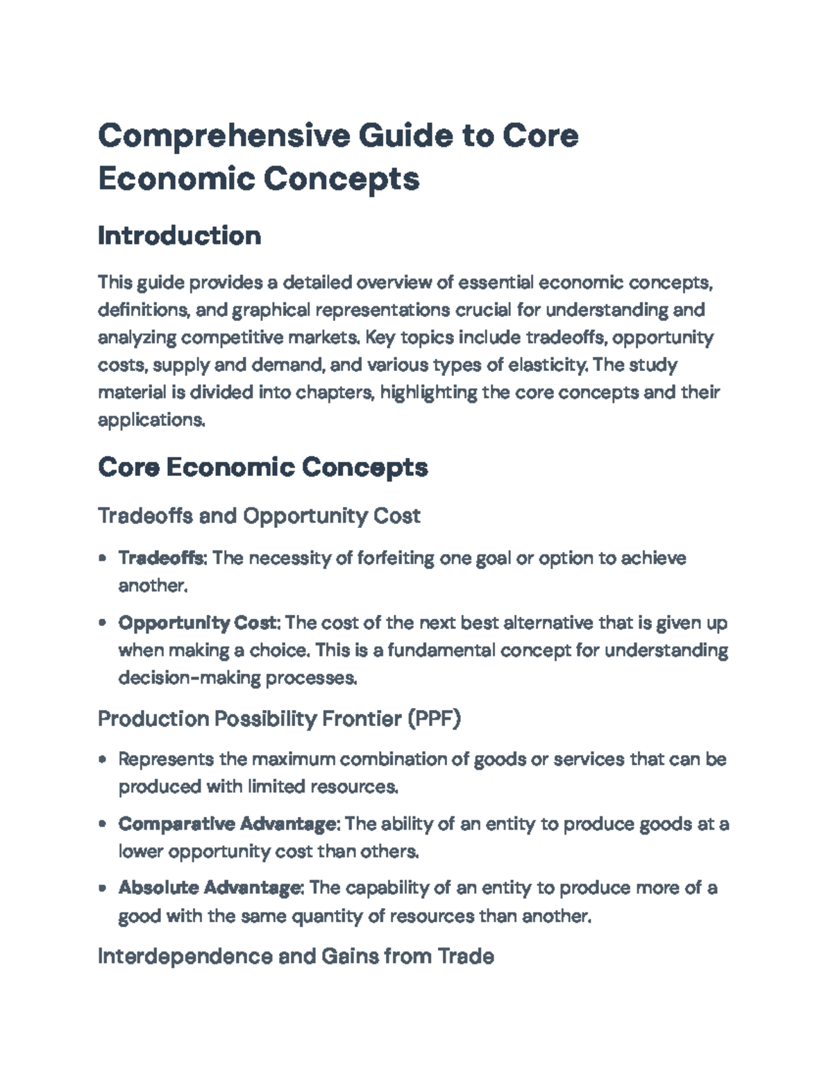 Core Economic Concepts Overview: Key Principles & Applications ...