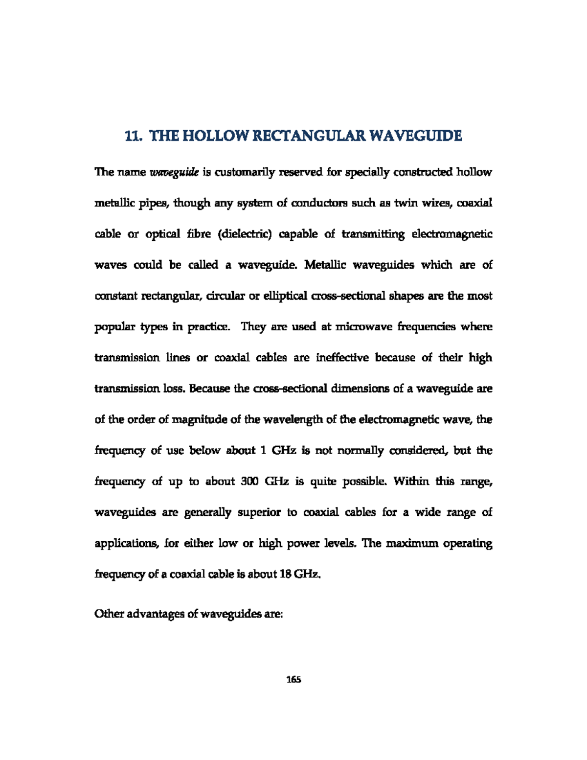 EE324 Lecture Notes: Hollow Rectangular Waveguide Analysis - Studocu