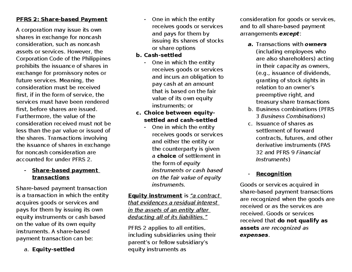PFRS 8 - Operating Segments Overview and Key Insights - Studocu