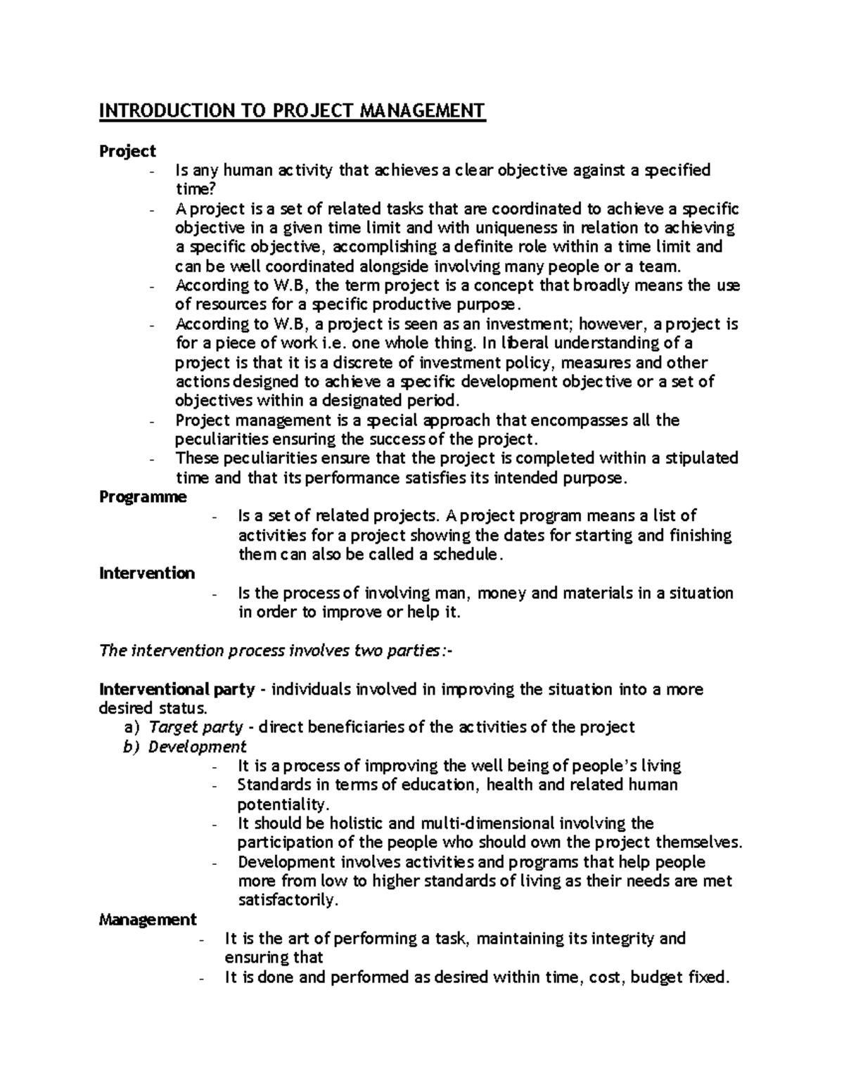 Project Management Essentials: Topics 1 & 2 Overview in [Course Code ...