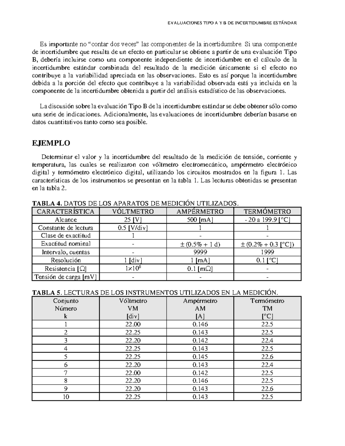 Evaluaciones de Incertidumbre Tipo A y B - Modif-12-24 - Studocu