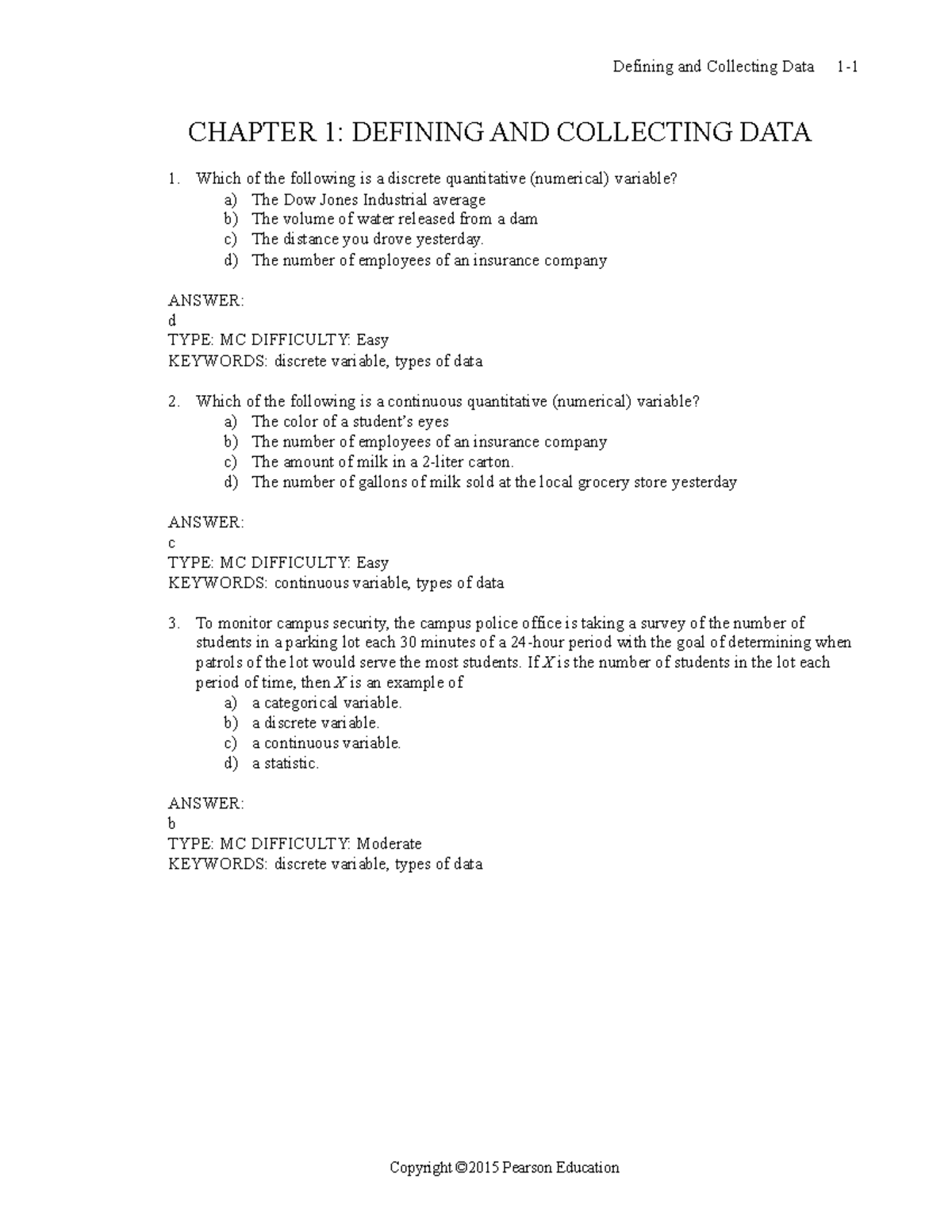 CHAP 1-converted - MASS202 - Defining and Collecting Data 1- Copyright ...