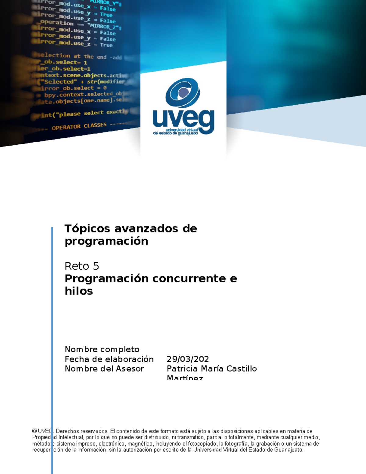 R5: Tópicos Avanzados en Programación Concurrente y Hilos - Document Preview