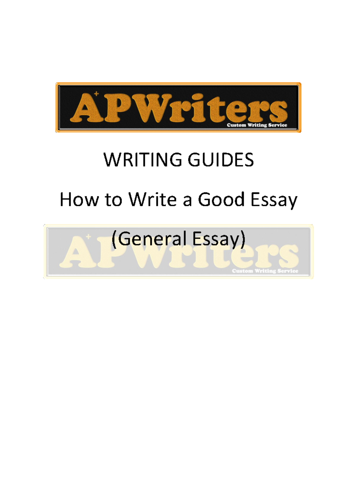 APWriters - Comprehensive Guide to Crafting Effective Essays - Studocu