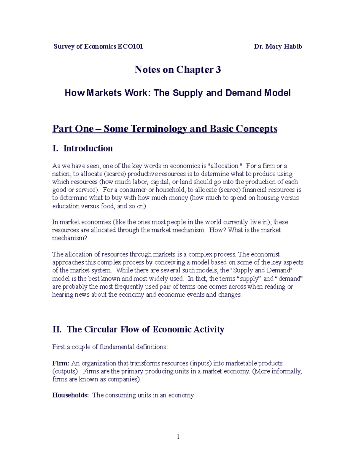 ECO101 Chapter 3: Supply, Demand & Market Equilibrium Notes - Studocu
