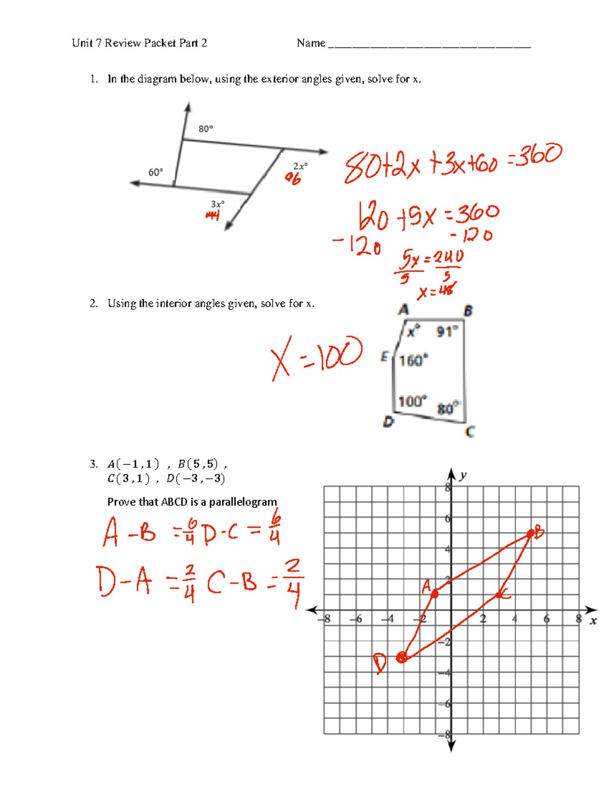 Unit+7+Review+Packet+Part+2 - Unit 7 Review Packet Part 2 Name
