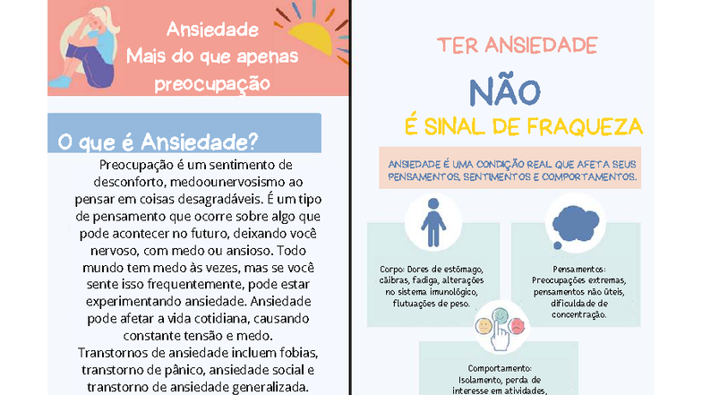 Cartões de Estratégias para Lidar com a Ansiedade - TER ANSIEDADE NÃO É ...