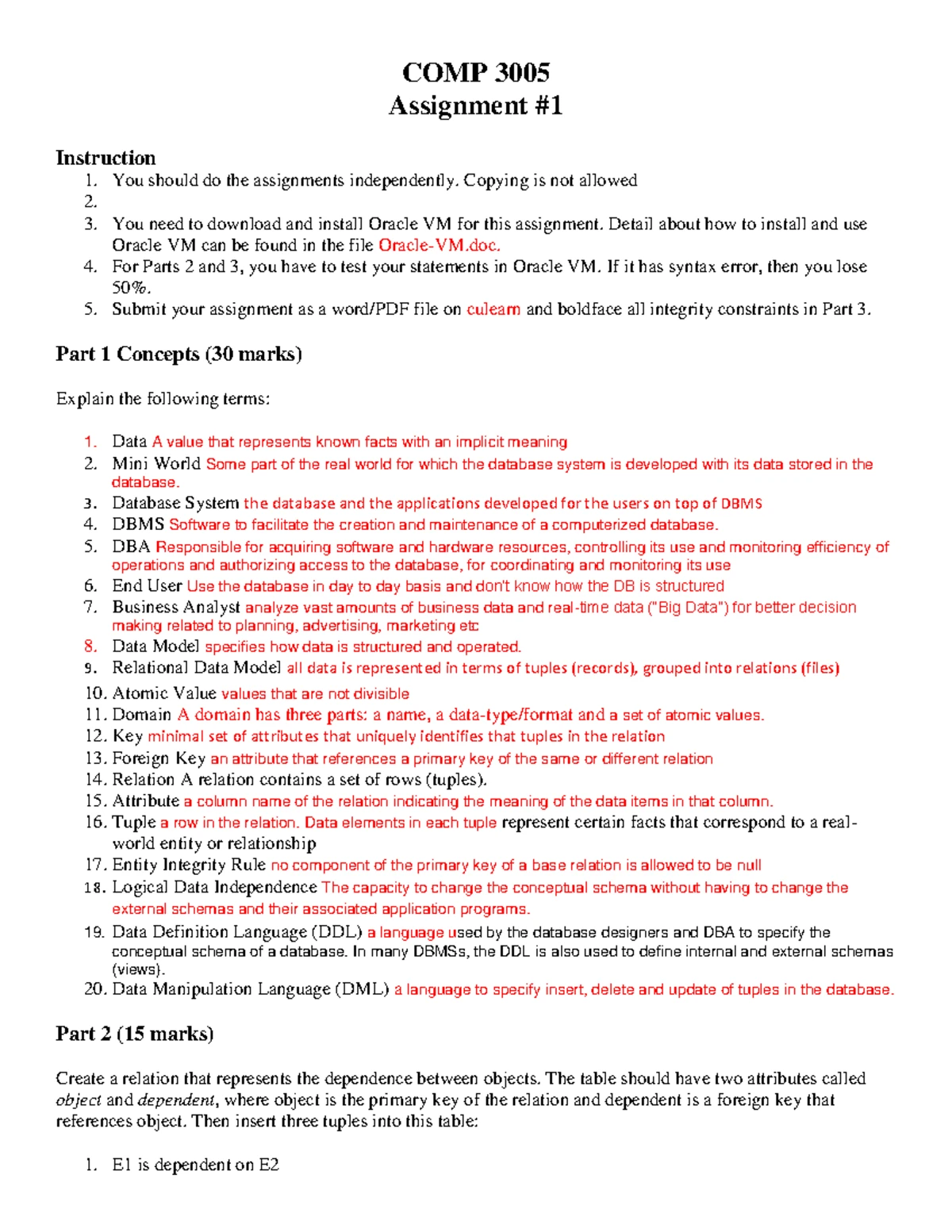 COMP 3005 - Comprehensive Study on Transaction Processing and ACID ...
