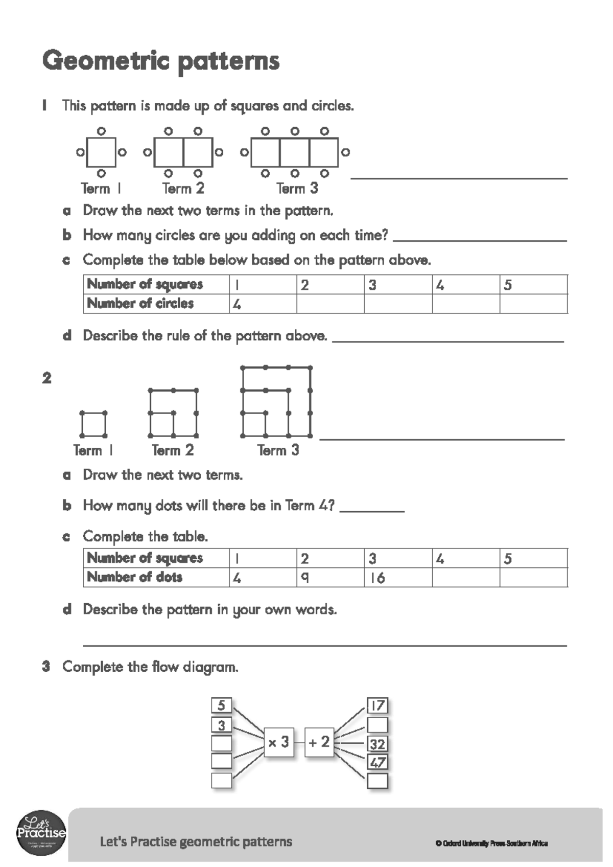 Geometric Patterns I: Exploring Squares and Circles in Sequences - Studocu