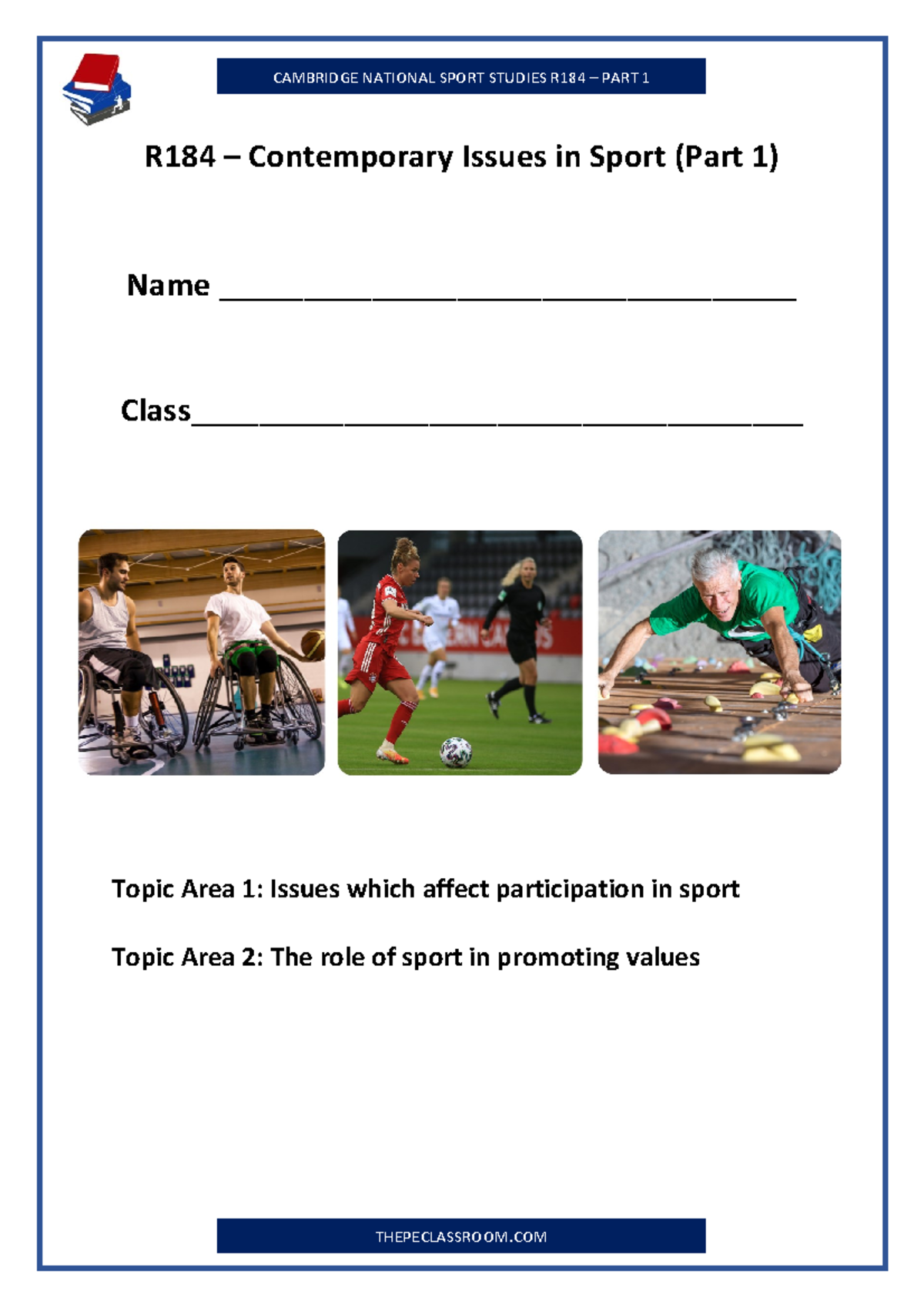 R184 Contemporary Issues in Sport: Barriers & Promotion Strategies ...