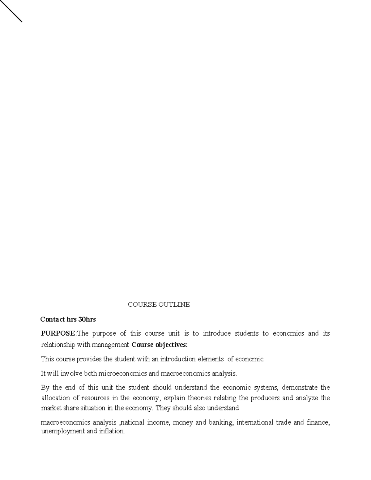 DED1208+ Introduction+TO+ Micro+ Economics 1 - COURSE OUTLINE Contact ...