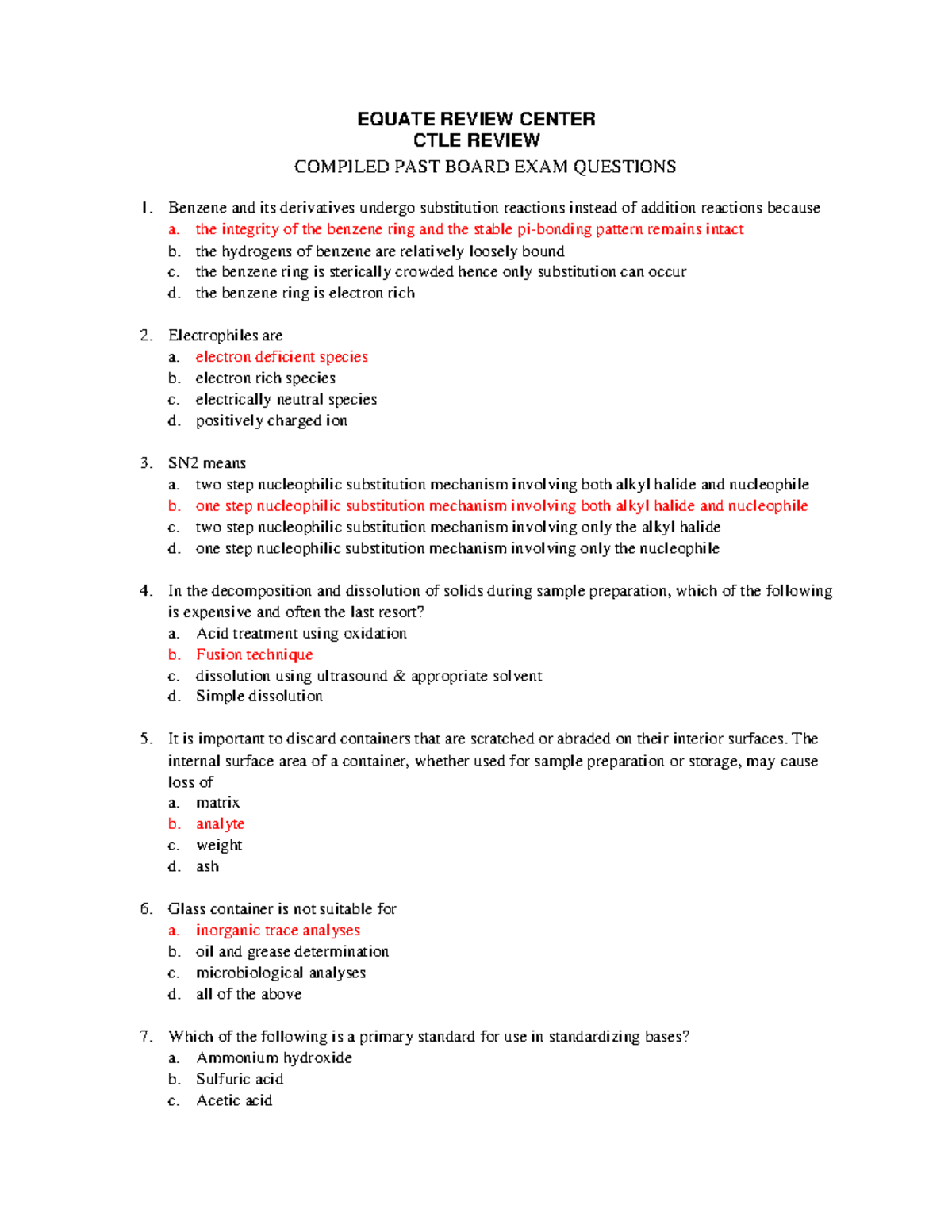 CTLE 2022 Review: Compiled Past Board Exam Questions - Studocu