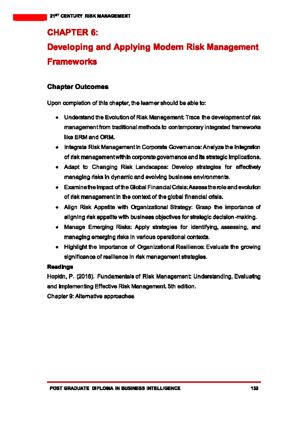 PG BI - 21st Century Risk Management: Developing Modern Frameworks ...