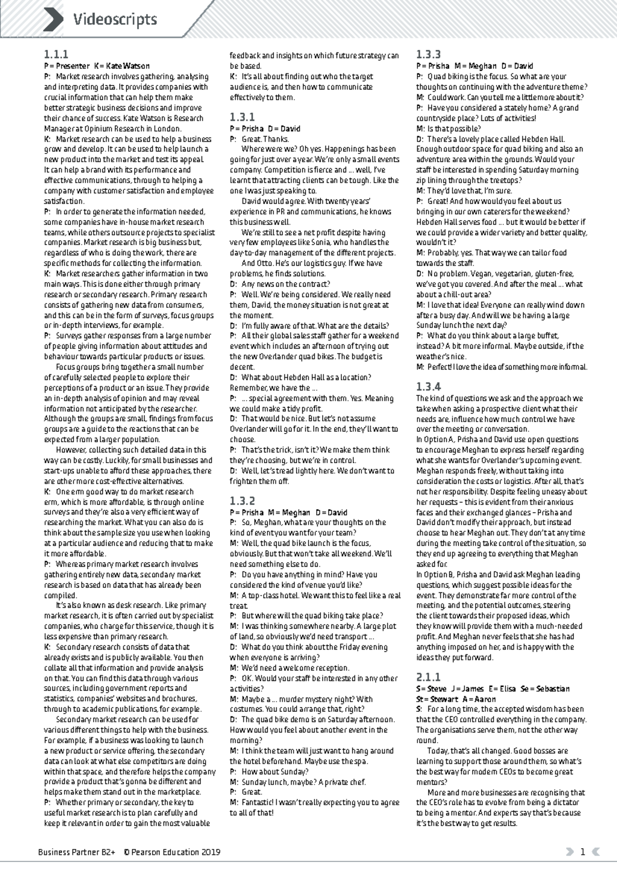 Business Partner B2P Video Scripts: Market Research Insights & Event ...