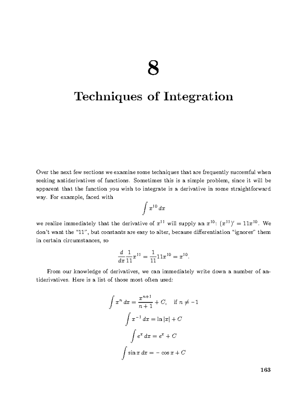 Calculus 08: Techniques of Integration Overview and Examples - Studocu