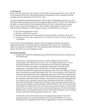 Sickle Cell Anemia Case Study: NURS 6501 Advanced Pathophysiology - Studocu