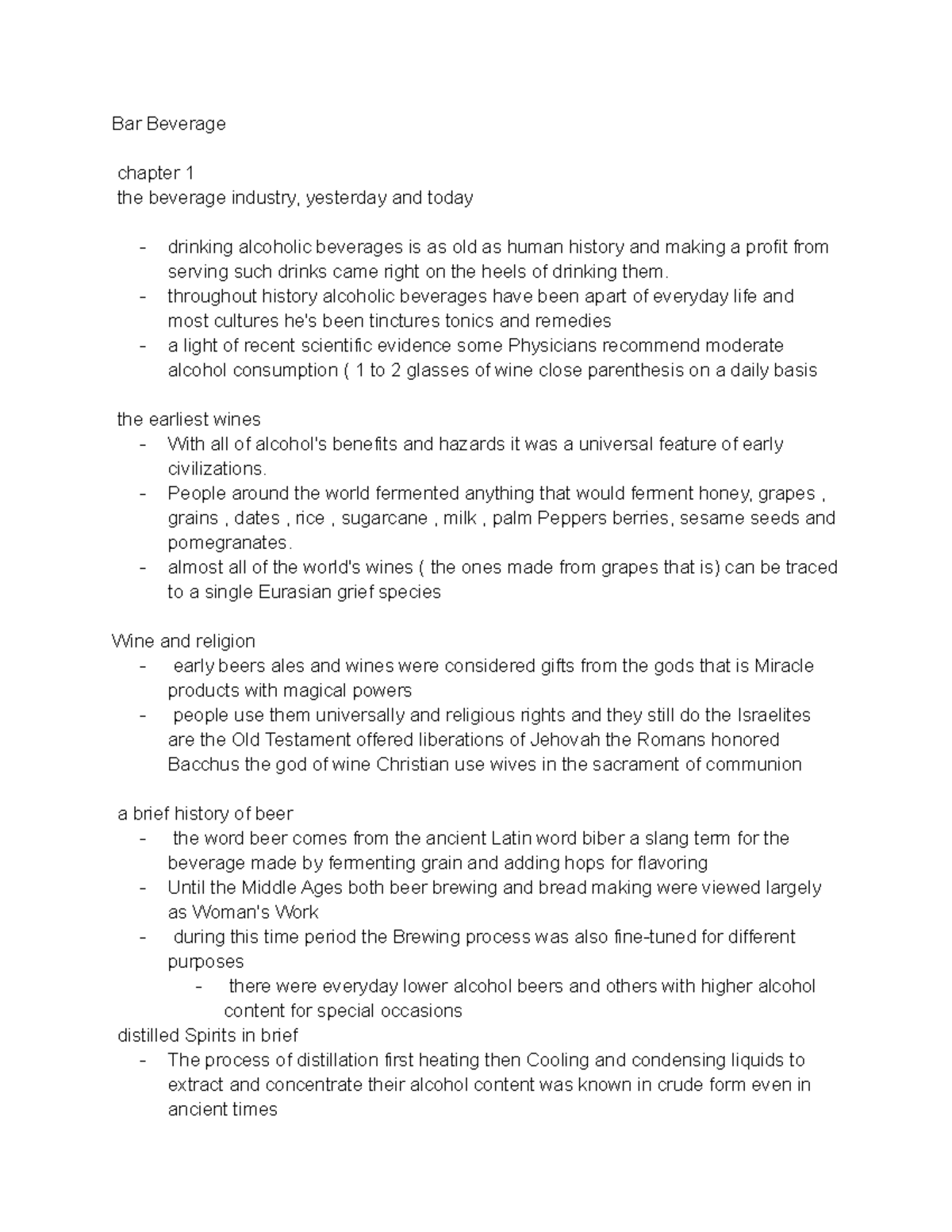 Bar Beverage - Chapter 1: The Evolution and Impact of Alcoholic Drinks ...