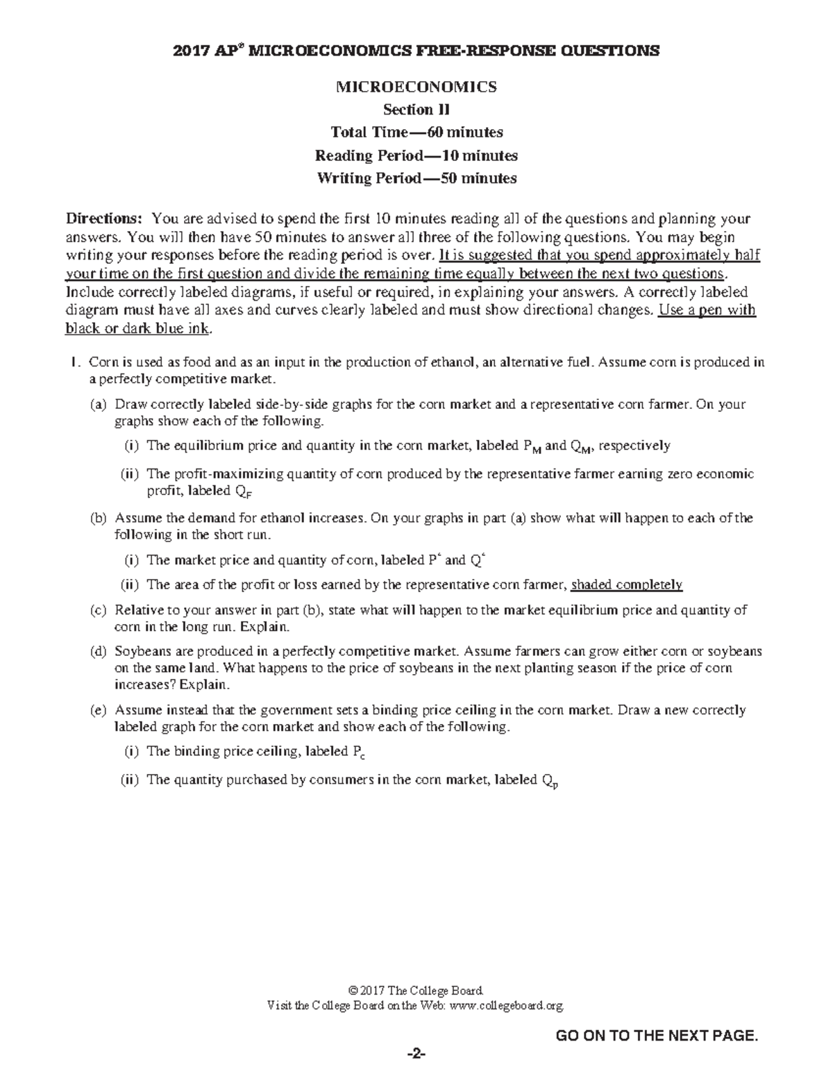 2017 MICROECONOMICS FRQ REVIEW: KEY CONCEPTS & ANALYSES - Studocu