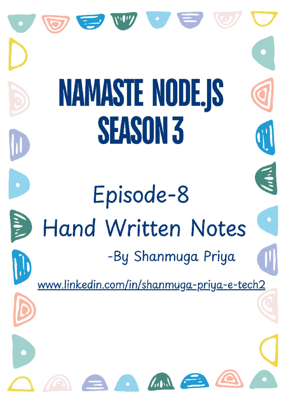 NAMASTE NODE.JS SEASON 3 Episode 8: WebSocket & Socket.io Notes - Studocu