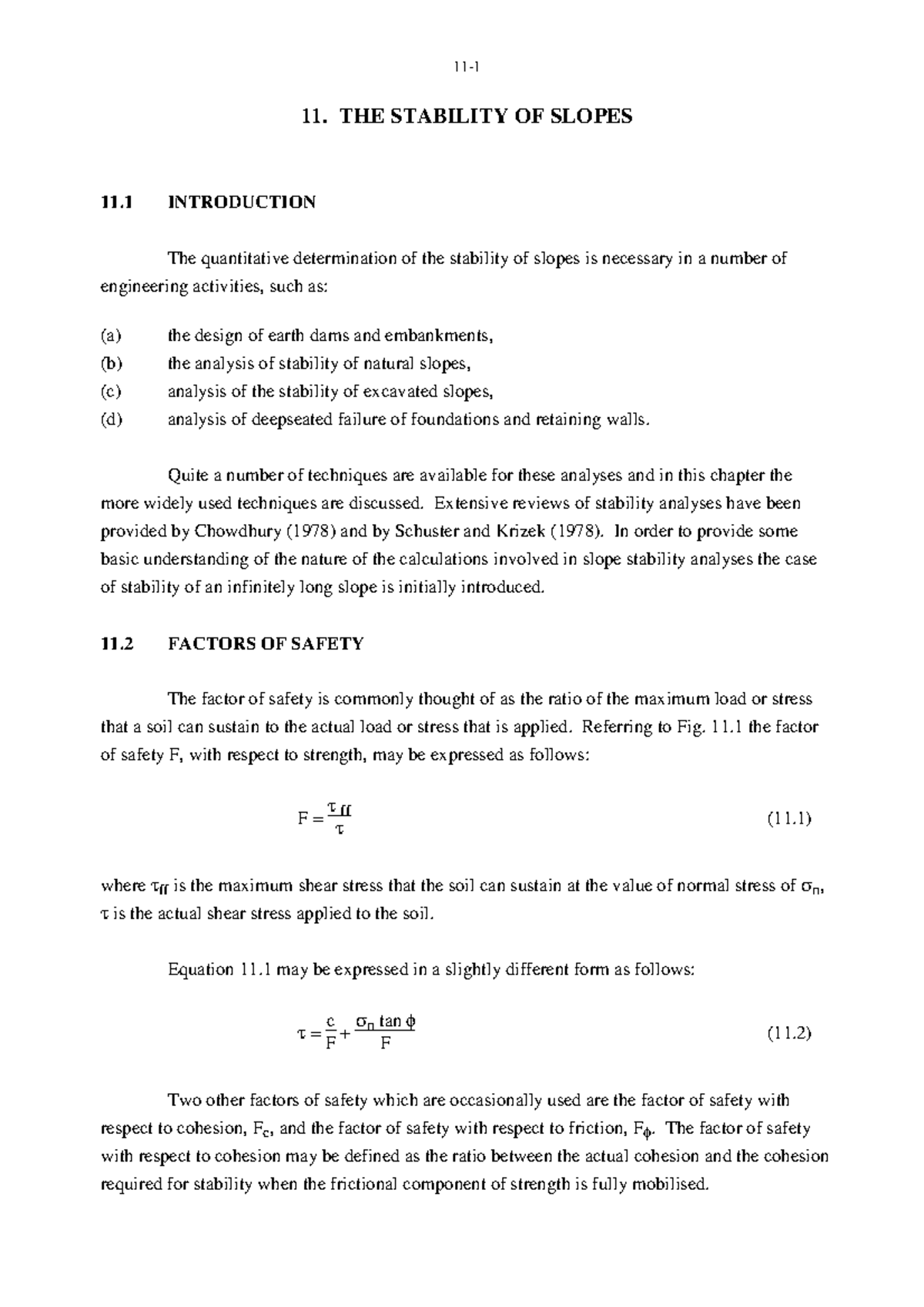 Slope Stability Analysis Techniques (ENG 11) - Studocu