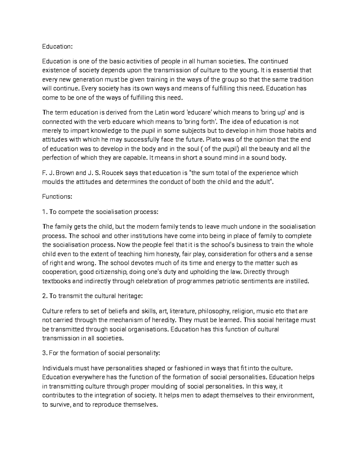 Education: Understanding Its Role in Society and Cultural Transmission ...