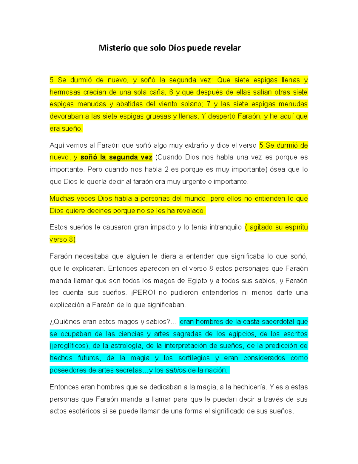 Misterio de los Sueños: Revelación Divina y Mensajes de Dios - Studocu