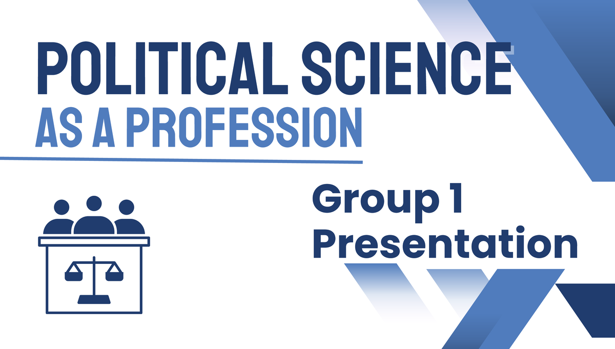 POLITICAL SCIENCE 101: Ethics & Public Service Presentation - Studocu