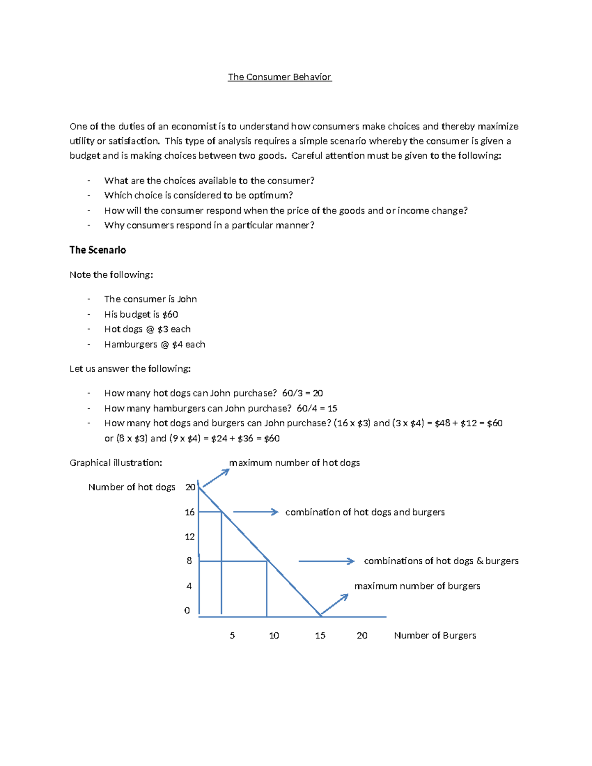 Consumer Behavior Analysis: Understanding Choices and Utility - Studocu