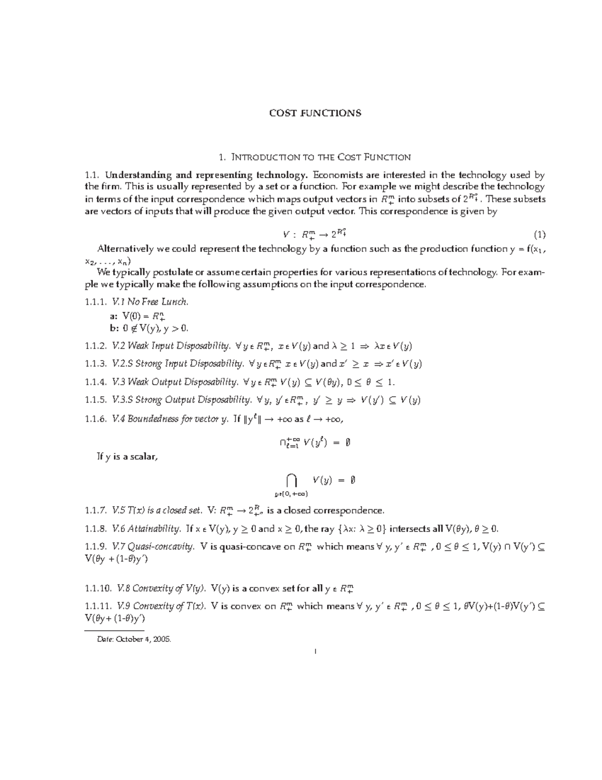 Cost Functions - Spring 2018 Lecture Notes - 1. INTRODUCTION TO ...
