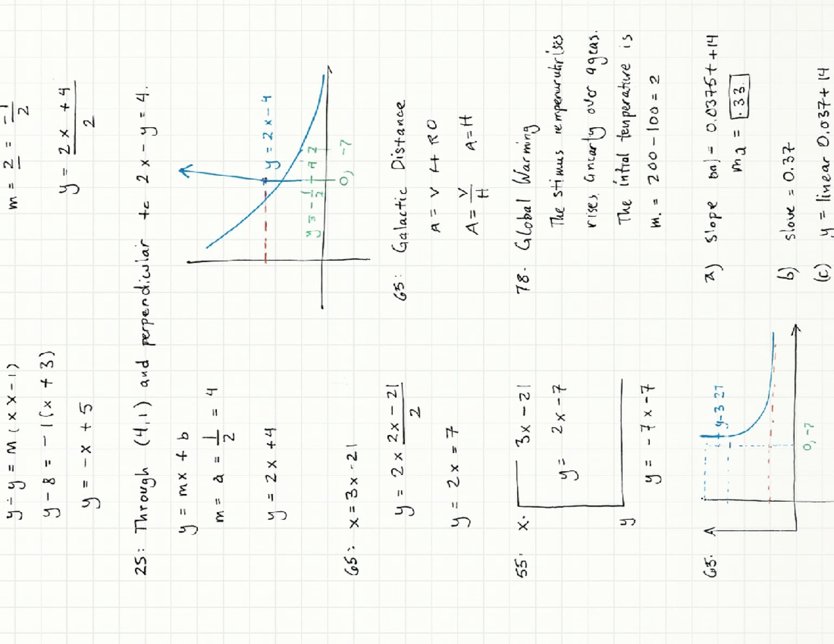 Math16A Homework 1: Linear Equations and Graphing Concepts - Studocu