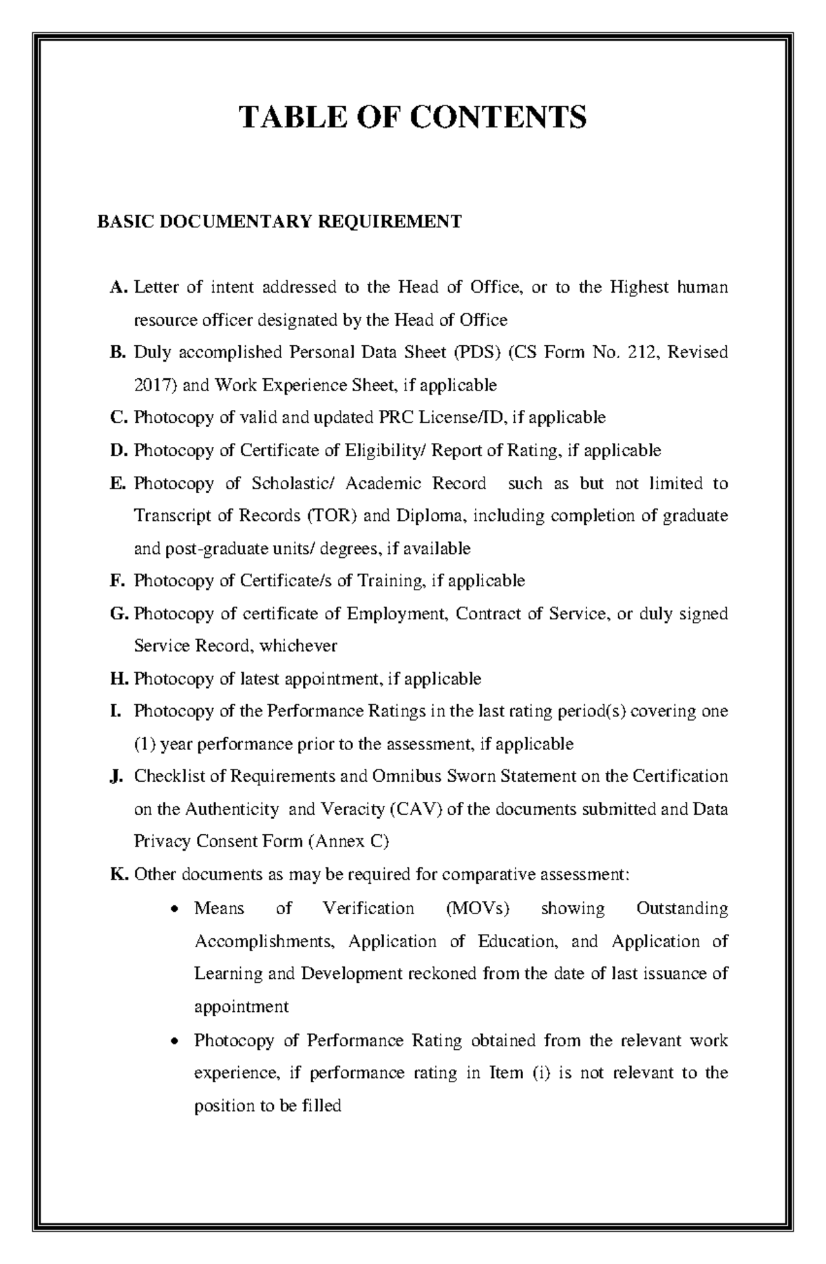 Table of Contents for Teacher Ranking Application - Requirements Guide ...