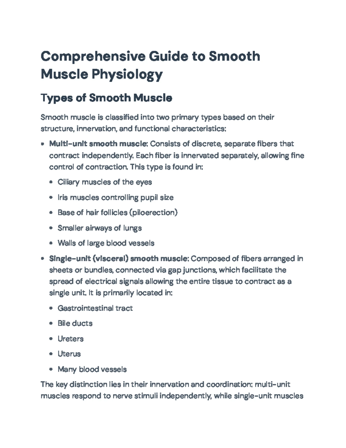 Skeletal Muscle Physiology & Organization: A Comprehensive Guide (BIO ...