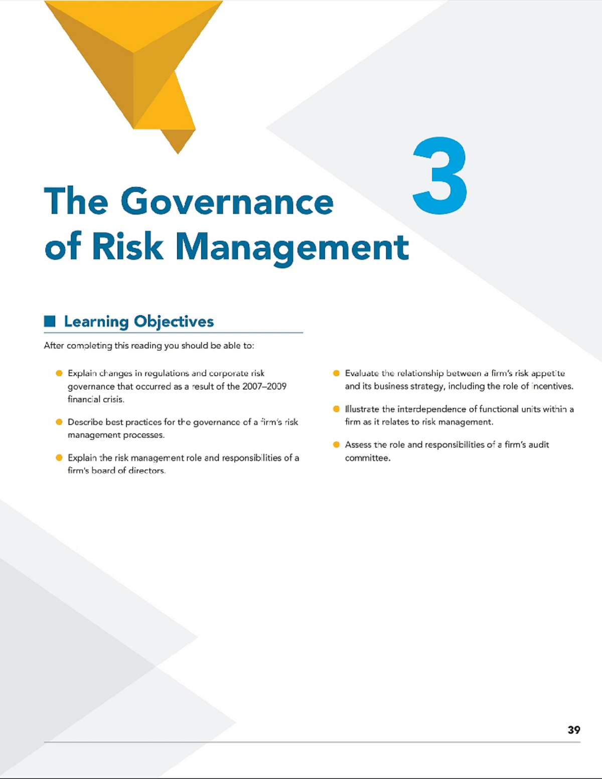 Chap3 Introduction to risk managemet - The Governance 3 of Risk ...