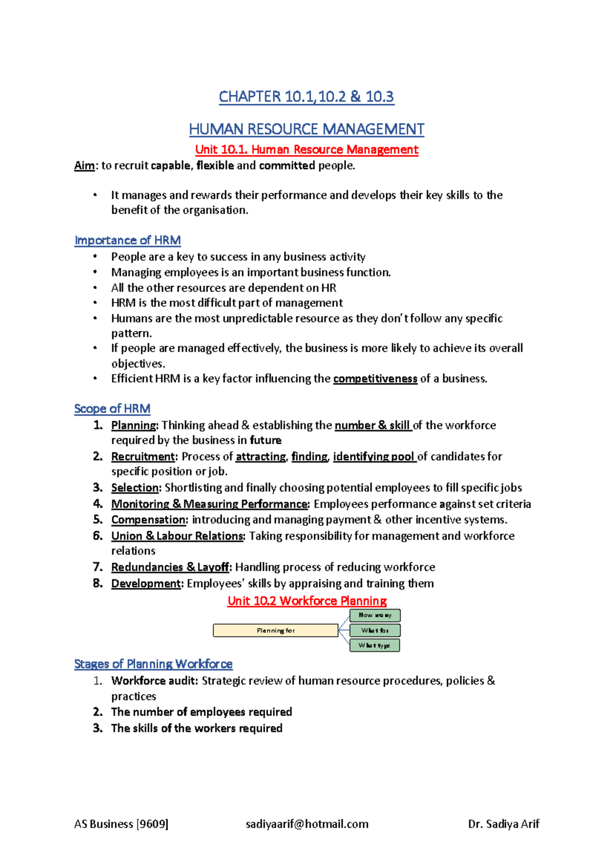 Ch. 10 HRM Unit 2 - Key Concepts in Human Resource Management - Studocu