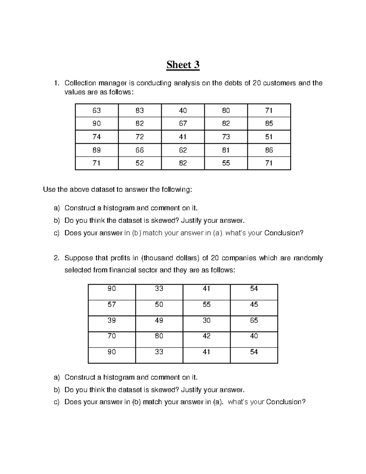 Statistics Class Work Example: Median, Mode, and Mean Calculations ...