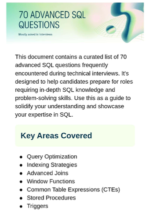 SQL Cheat Sheet for Web Developer Course - Key Coding Tips - Studocu