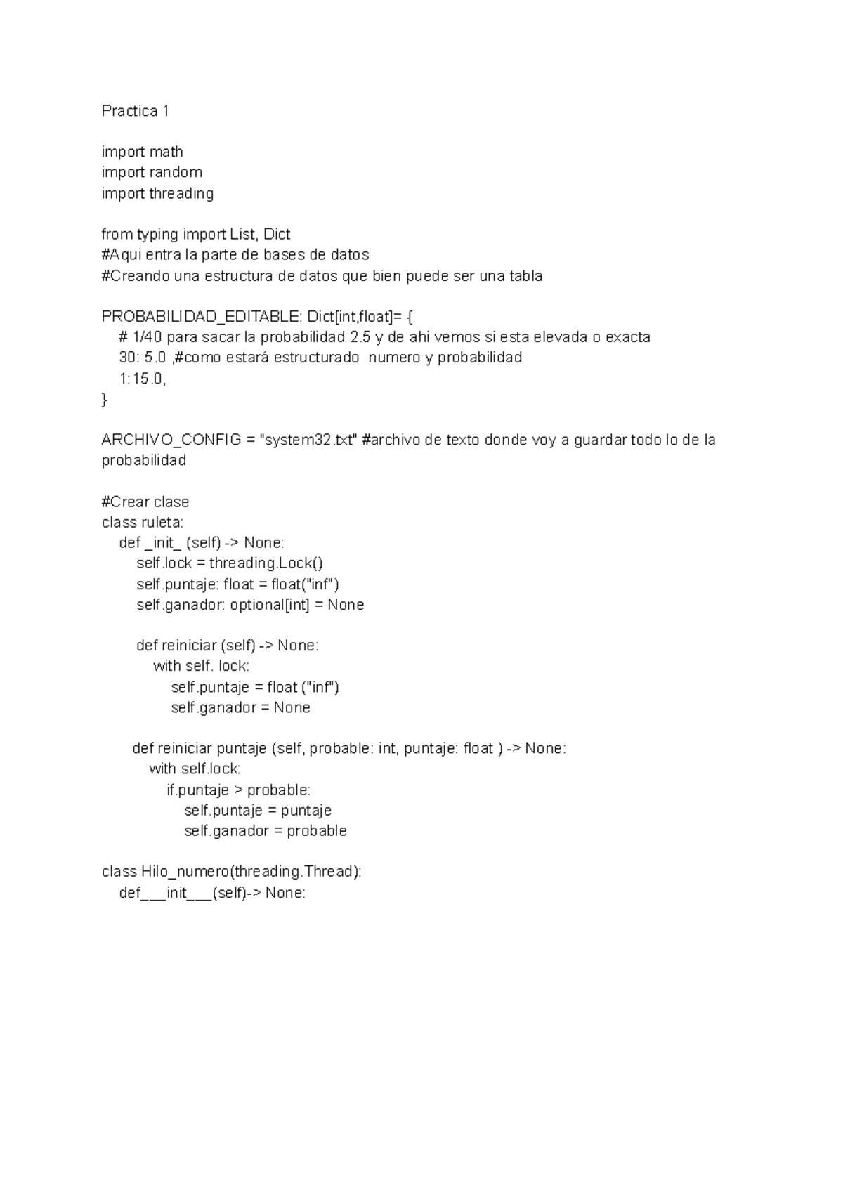 Practicas Concurrentes en Python: Ejercicios y Ejemplos - Studocu