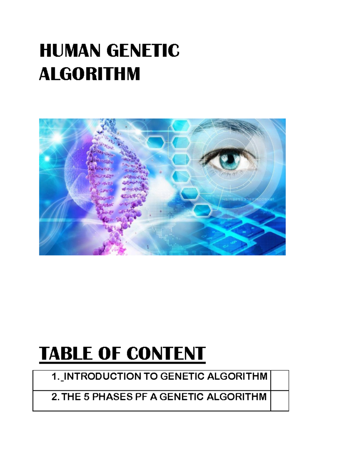 Biology 101: Genetic Algorithm Overview and OneMax Project - Studocu