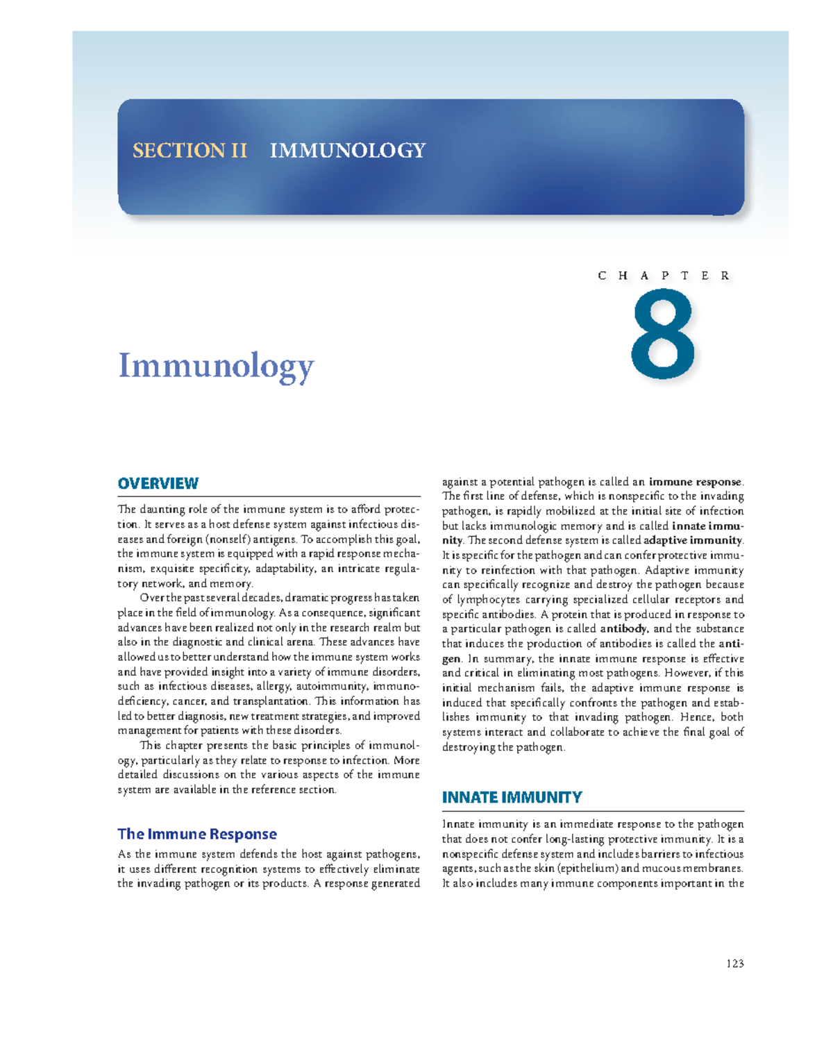 Immunology C: Comprehensive Overview and Key Concepts - Studocu