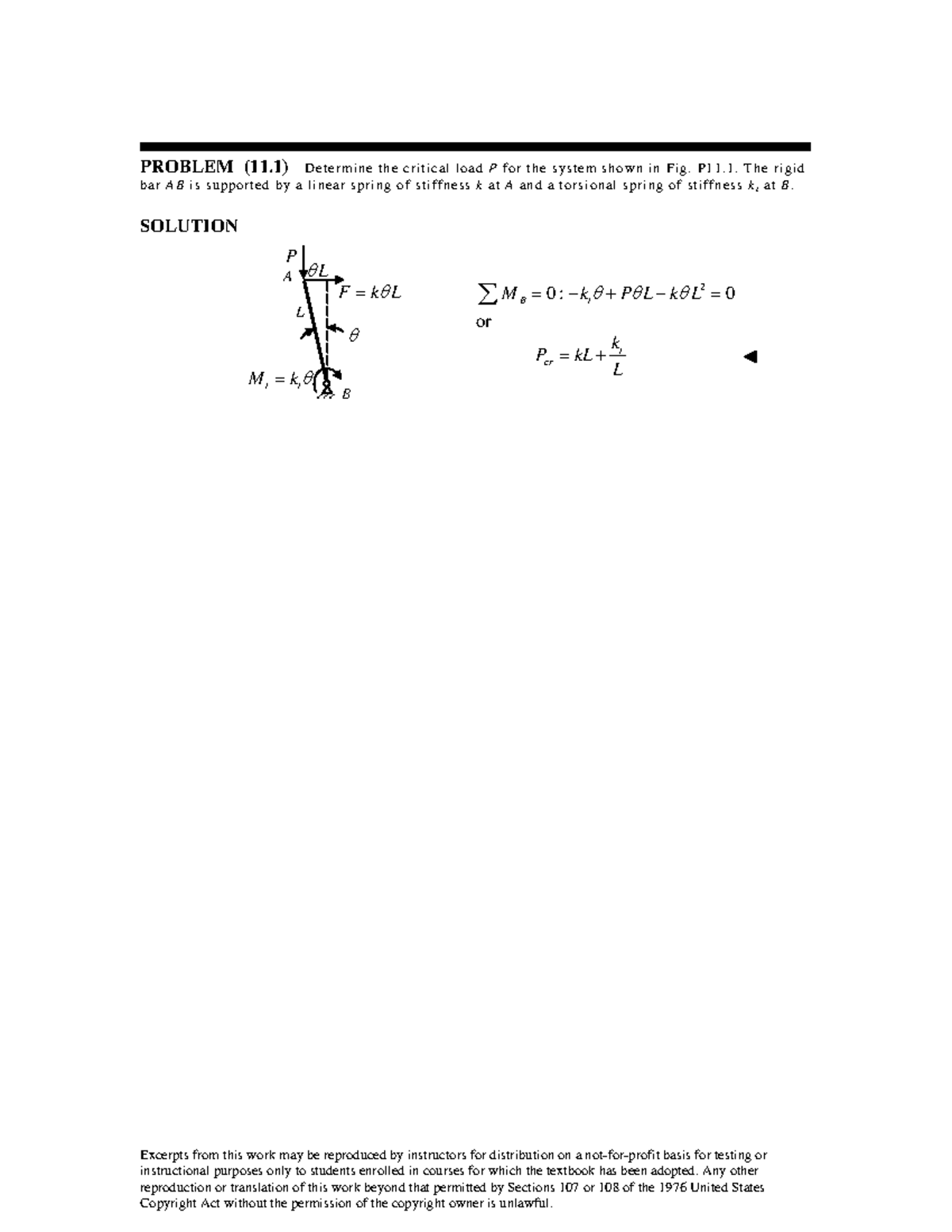Chapter 11 Solutions for Mechanics of Materials (CENG 211) - Studocu