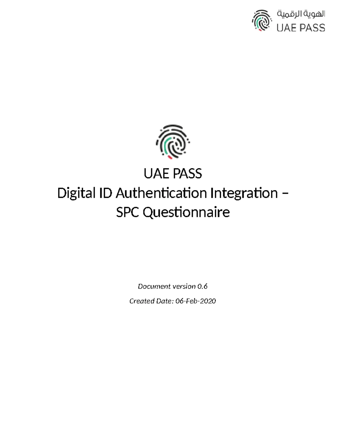UAE PASS E-Seal Integration Service Provider Questionnaire V0 - Studocu